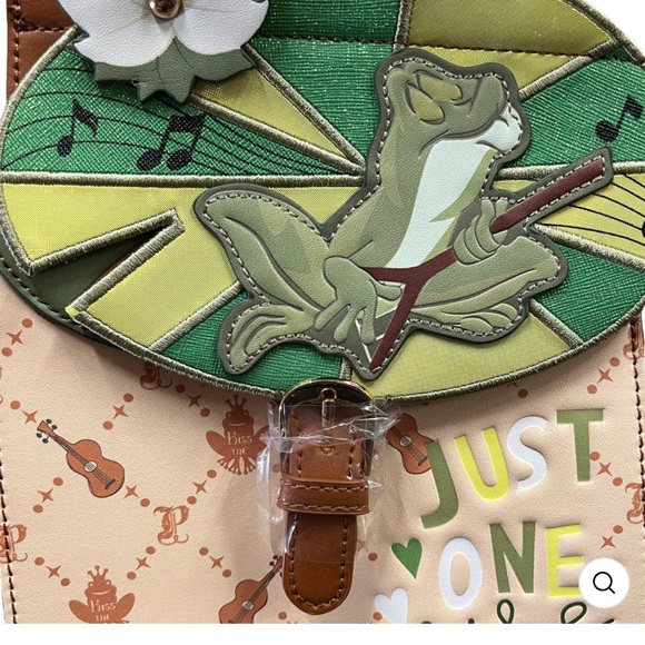 Danielle Nicole Disney Princess and the Frog Prince Naveen Monogram Mini Backpac - Picture 2 of 4